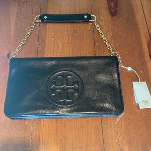 Tory Burch Bombe Reva Clutch in Black